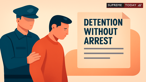 Legality of Police Detention Without Formal Arrest and Procedural Safeguards in India