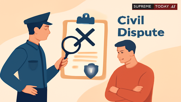 Police Authority and Jurisdictional Limits in Civil Disputes and Criminal Property Claims