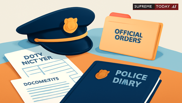 Documenting Police Duty Changes: Legal Requirements for Station Diaries and Official Rosters