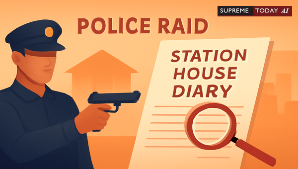 Police Raids Without FIR: Procedural Adherence to Station Diary Rules Under CrPC