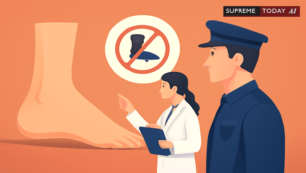Police Recruitment Disqualification for Rigid Flat Foot Following Post-Infection Deformities