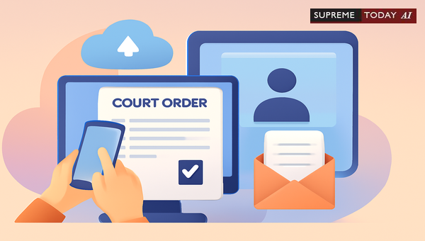 Is Direct Portal Upload of Court Orders Legally Valid Service of Notice?