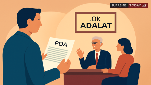 Validity of Power of Attorney Holder Representation in Lok Adalat Proceedings