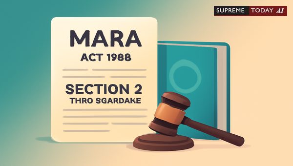 Powers Under Section 2, Third Schedule of MARA Act 1966