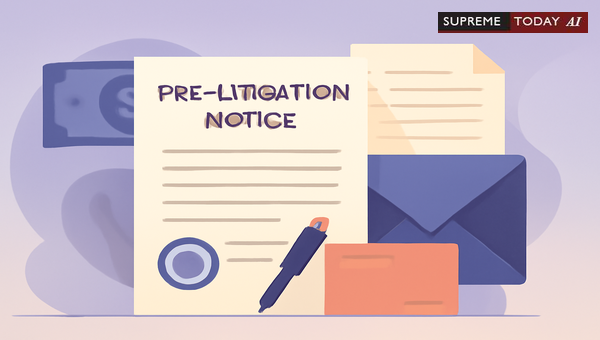 Pre-Litigation Notice Requirements for Money Recovery and Negotiable Instruments Act