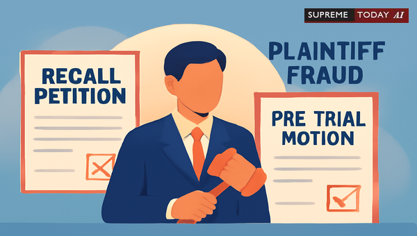 Filing Pre-Trial Recall Petitions for Plaintiff Fraud Under Civil Procedure Code Provisions