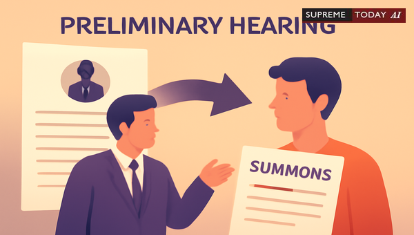 Right to Preliminary Hearing at DW Proceedings Stage: Does the Accused Have Standing?
