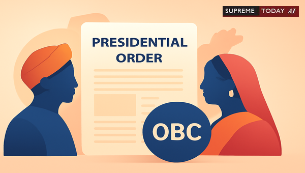 Legal Implications of Presidential Order 1950 on Scheduled Tribe and OBC Community Status