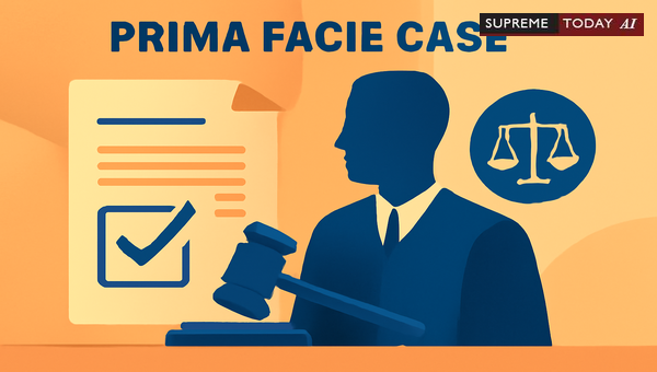 Defining Prima Facie Case: Standards for Evidence and Judicial Presumption in Litigation