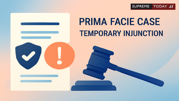 Establishing a Prima Facie Case for Temporary Injunctions Under Order 39 CPC After Prior Defaults