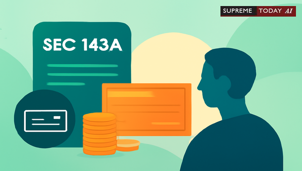 Impact of Prior Deposits on Section 143A Interim Compensation Under the Negotiable Instruments Act
