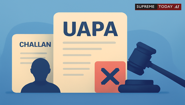 Essentiality of Prior Sanction Under Section 45 UAPA for Valid Challan Presentation