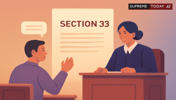 Conditions for Admitting Prior Witness Statements Under Section 33 of the Indian Evidence Act