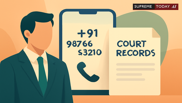 Legal Analysis: Absence of Personal Phone Numbers in Indian Court Records and Privacy