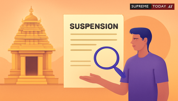 Procedural Suspension Requirements for Private Temple Employees under HRCE Act Precedents