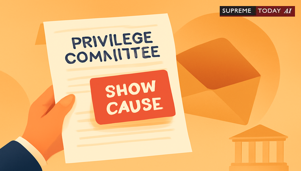 Privilege Committee Show Cause Notices: Procedural Fairness and Judicial Review Limits