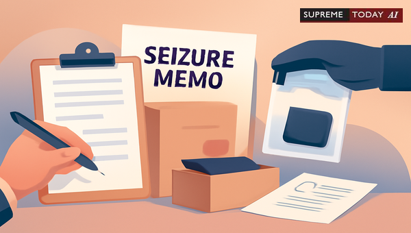 Procedural Requirements for Spot Seizures of Illegal Articles in Criminal Investigations