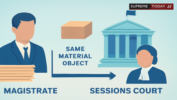 Procedure When Same Material Object Involved in Magistrate and Sessions Court Offences