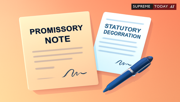 Defining the Promissory Declaration: Evidentiary Role in Proving Disputed Negotiable Instruments