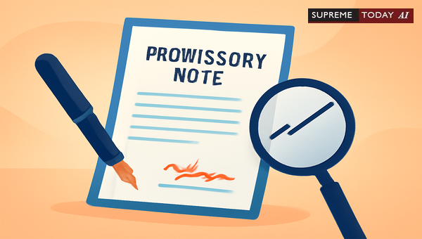 Promissory Note Plaint Rejections Due to Visible Ink Discrepancies and Material Alterations