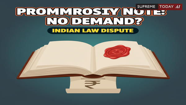 Maintainability of Promissory Note Suits Without Prior Demand Under Negotiable Instruments Act