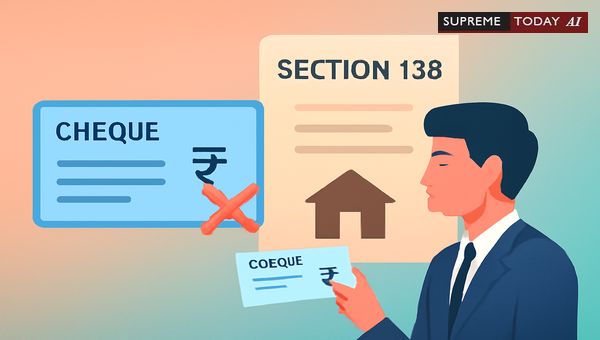 Property Sale Cheque Bounce Without Executed Sale Deed: Analyzing Section 138 NI Act Liability