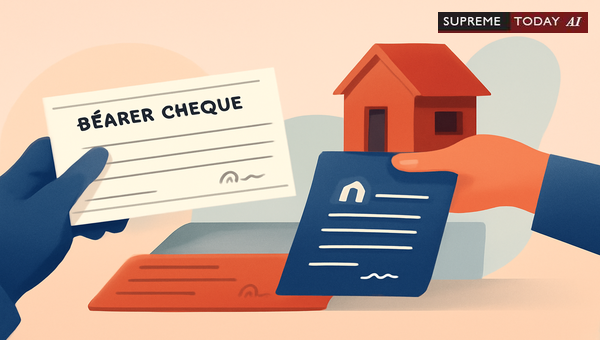 Validity of Property Sales via Bearer Cheques Under Transfer of Property Act Section 54