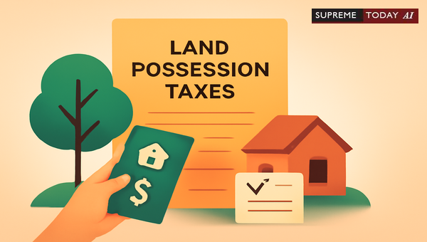 Does Payment of Property Tax Establish Land Possession Under Indian Legal Principles?