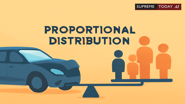 Proportional Interest Sharing in Motor Accident Compensation: Equitable Distribution Doctrine