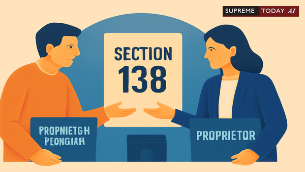Proprietary Concern Status in Section 138 NI Act Proceedings Post-Vinayak Purshottam Dube