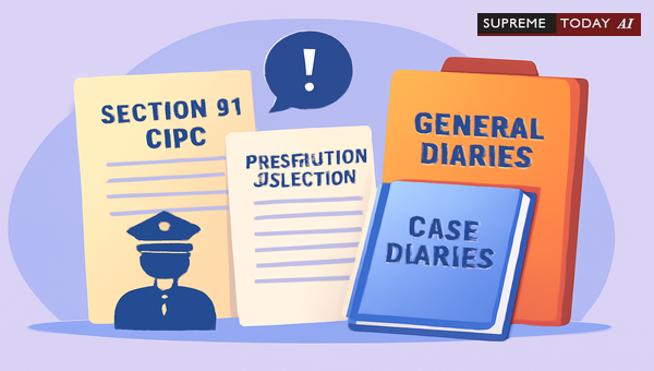 Prosecution Objections to Section 91 CrPC Petitions for Police Diaries and Case Records