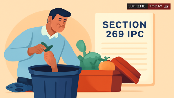 Prosecution for Negligent Destruction of Perishable Food under Section 269 of the IPC