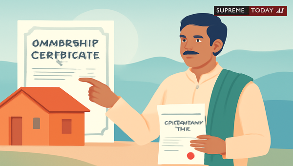 Legal Validity of Selling Land Under Section 38-E Within 8 Years of Ownership Certificate