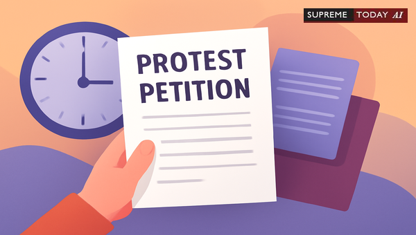 Time Limits for Filing Protest Petitions in India: Legal Standards and Reasonable Delay