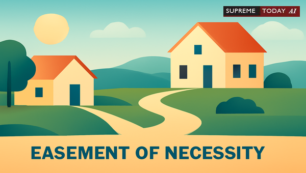 Proving Easement of Necessity: Critical Evidence of Unity and Severance at Division