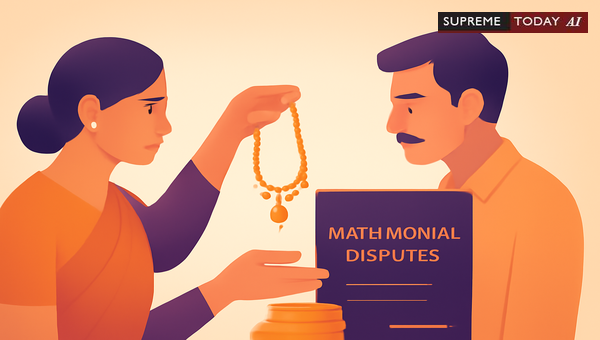 Evidence Standards for Proving Gold Entrustment in Indian Matrimonial Return of Gold Claims