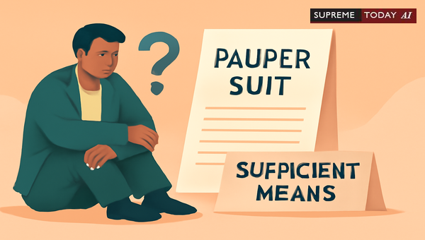 Establishing Indigent Status Under CPC Order 33: Judicial Scrutiny and Proof Standards