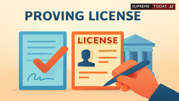 Mandatory Requirements for Proving License Authenticity via the Original Document Executor