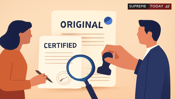 Proving Original Documents Through Attesting Witnesses After Marking Certified Copies
