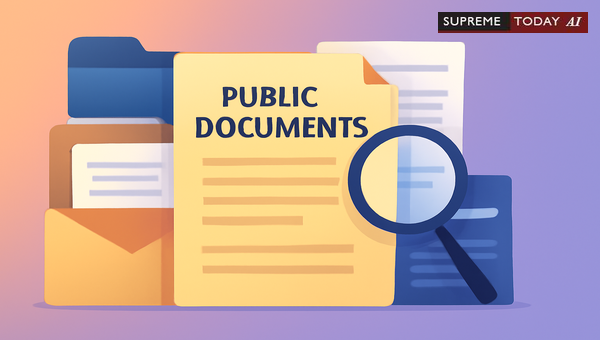 Admissibility of Correspondence with Public Authorities as Public Documents under Evidence Law