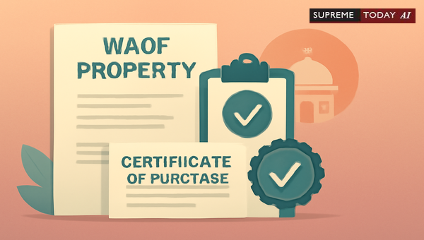 Legal Prerequisites for Obtaining Purchase Certificates for Waqf Properties