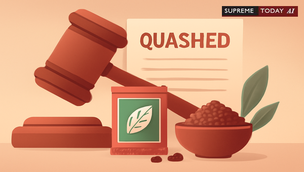 Quashing FIRs for Minimal Pan Masala Seizures: Judicial Precedents and Principles
