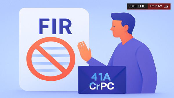Can FIR Be Quashed Solely on Section 41A Notice?