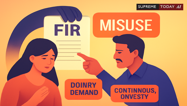 Quashing Repeated Section 498A FIRs for Dowry Demands and Money Disputes in Indian Courts