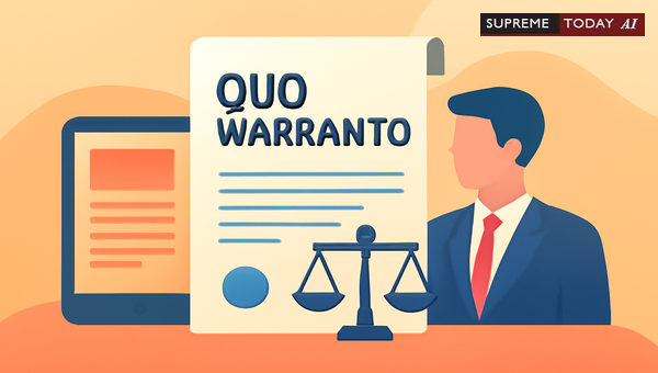 Quo Warranto Remedies: Why Alternative Legal Avenues Do Not Bar Judicial Intervention