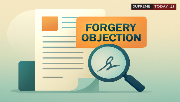 Challenging Forged Documents After Exhibit Marking: Scope of Admissibility Objections
