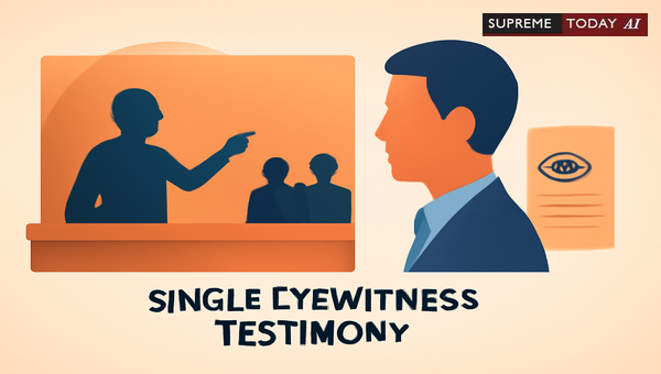 Rajasthan High Court Validates Conviction Under Section 304A IPC on Sole Eyewitness Testimony