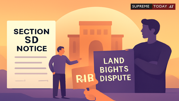 Section 50 Rajasthan Housing Board Act Compliance: Notice Exceptions for Land Disputes