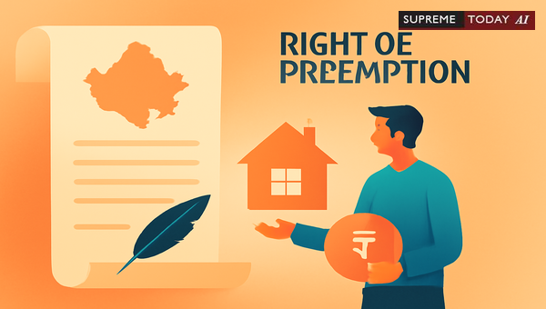 Rajasthan Pre-emption Act 1966: Property Claimants, Co-sharer Eligibility and Judicial Precedents