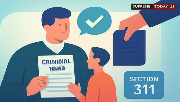 Re-examination of Witnesses Under Section 311 CrPC and Evidence Act: Judicial Scope